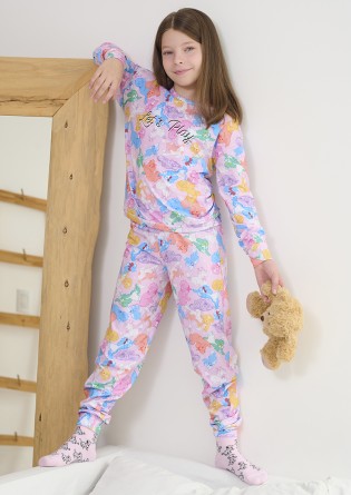 Pijama infantil manga larga...