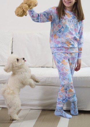 Pijama infantil manga larga... 2