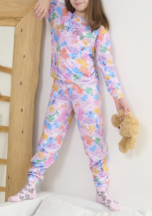 Pijama infantil manga larga...