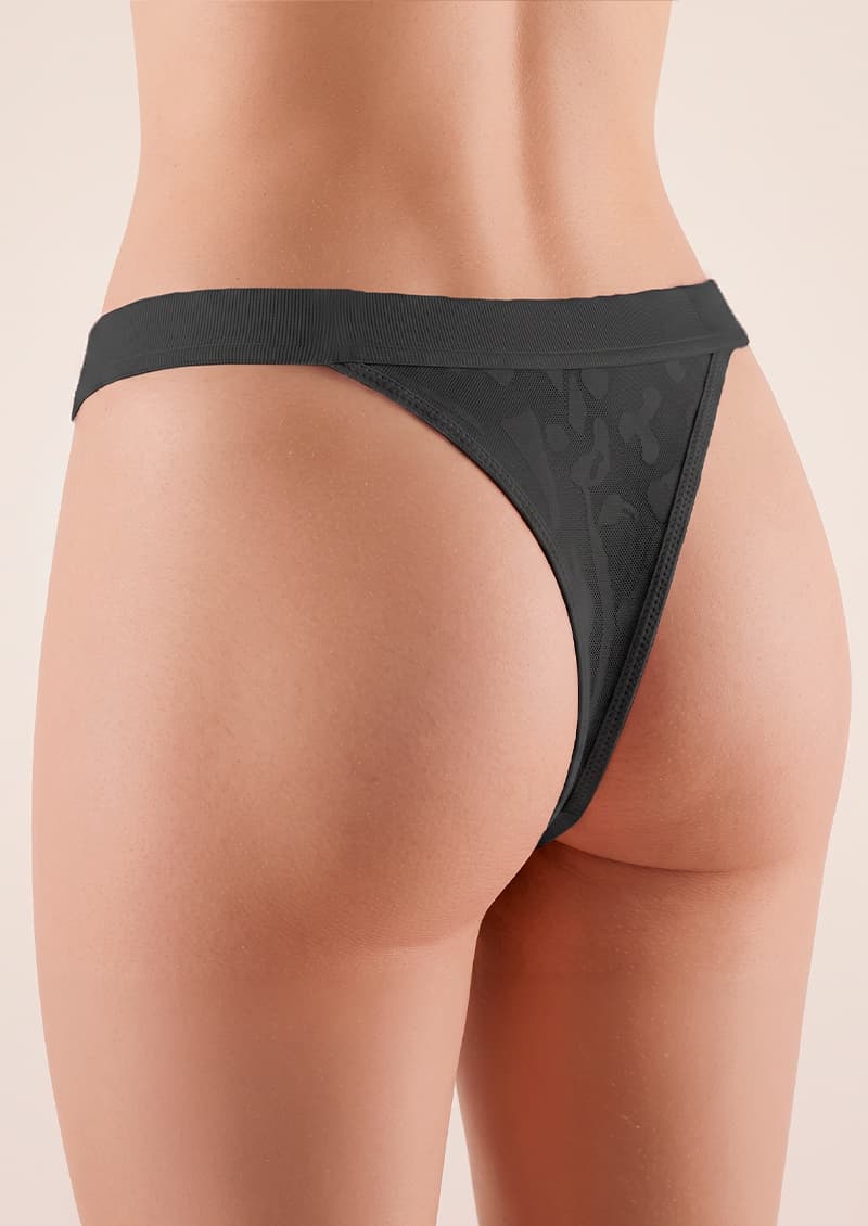 Tangaless microfibra labrada Pack x2 Dafne - Foto 2 de 2