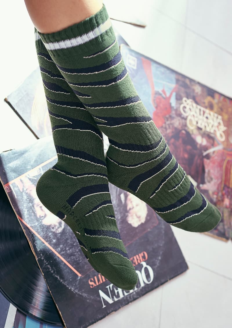Medias 3/4 extra térmicas Roar modelo completo verde militar - Make You