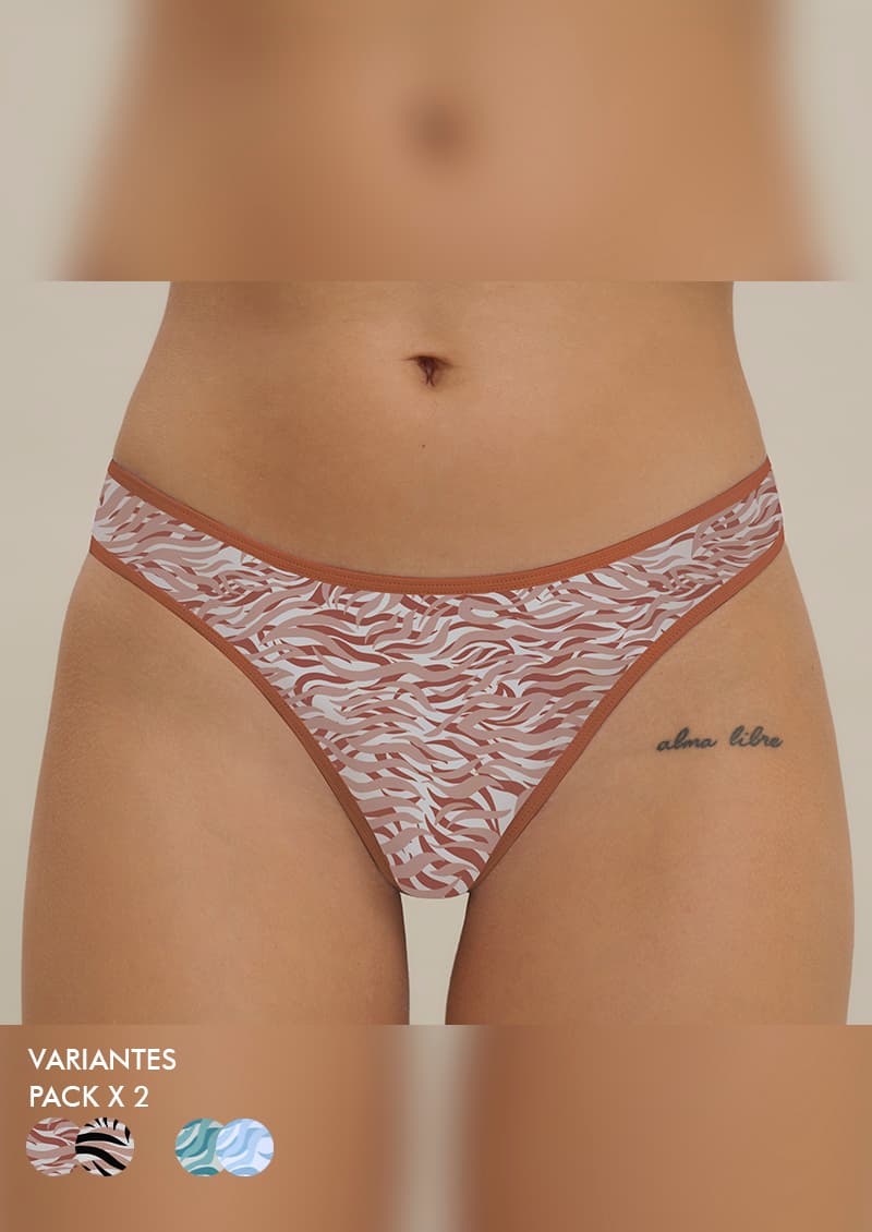 Pack x2 vedetinas Salma combos de colores disponibles talle único - Marcela Koury