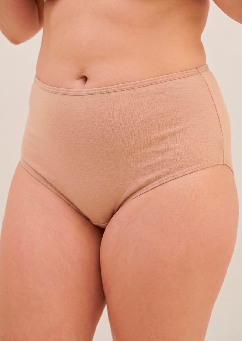 Bombacha tiro alto Everyday Cotton presentación pack completo ambos colores - Marcela Koury