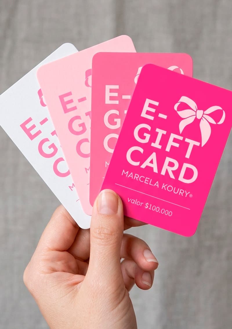 Gift Card Marcela Koury para regalar lencería en 4 montos - vista principal